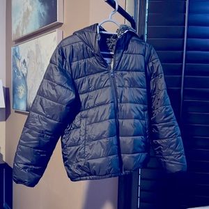 Abercrombie kids 11/12 black jacket good condition